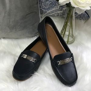 Coach Navy Driving Loafer Moccasin Flats 10M